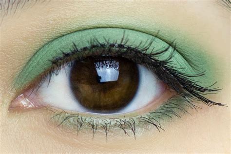 khaki green eyeshadow.